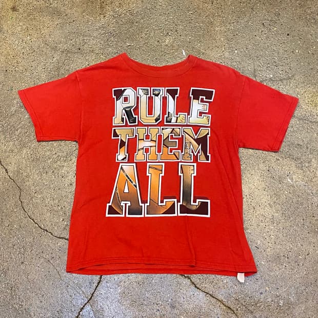 미국 빈티지 존시나 레슬러 굿즈티 프린팅 길단 반팔티 락티셔츠