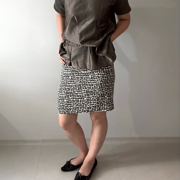 MARNI TUCKED COTTON BLOUSE
