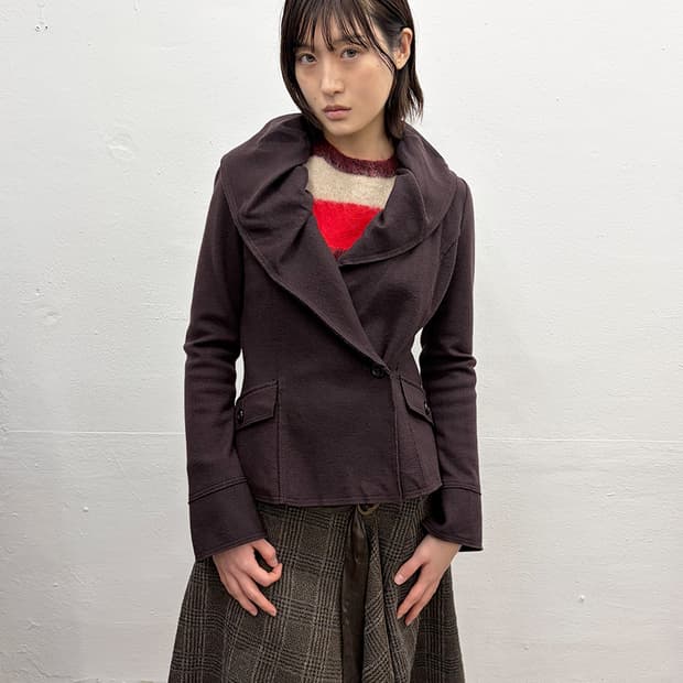 빈티지 프릴 칼라 자켓