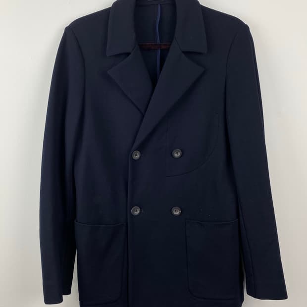 Jil Sander 질샌더 네이비 더블 자켓 M