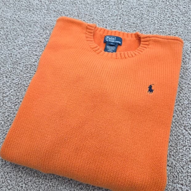 폴로 랄프로렌 오렌지 니트 ~55