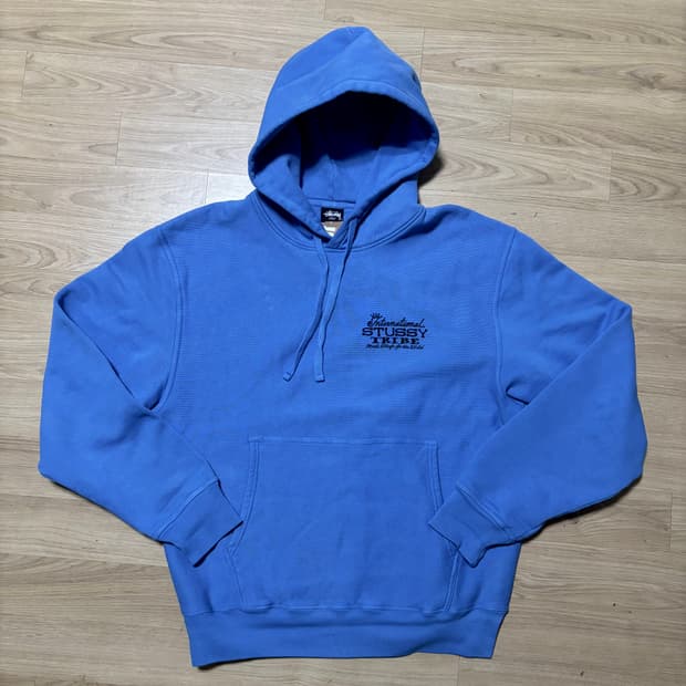 (새상품) 스투시 트라이브 후드 블루 L