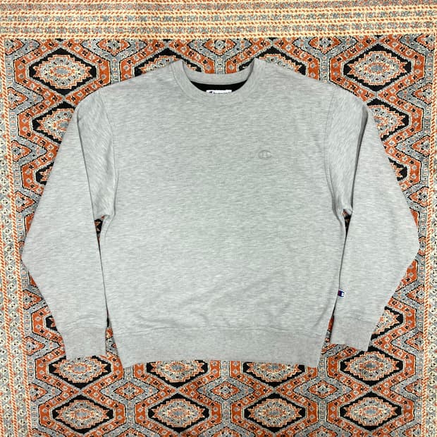 챔피온 그레이 무지 기모 맨투맨 남성XL