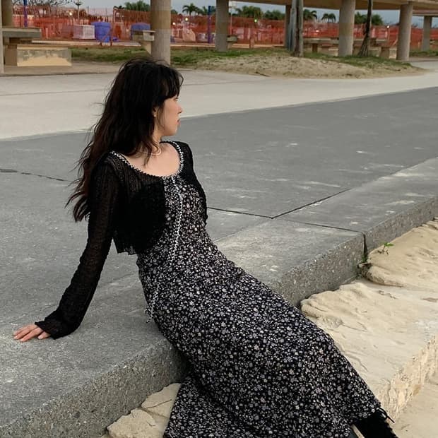 루루서울 Flower Spark Dress 사이즈L