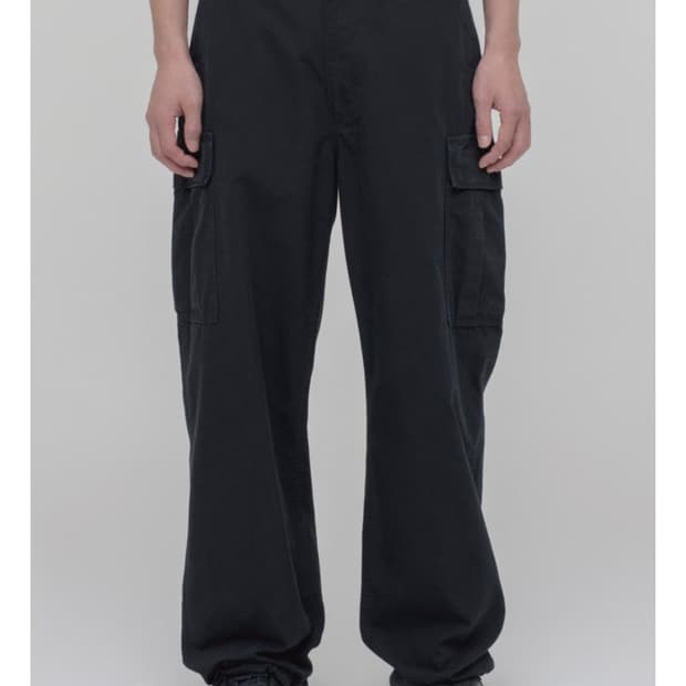 시오타 수빈 정글 퍼티그 팬츠 블랙 6사이즈