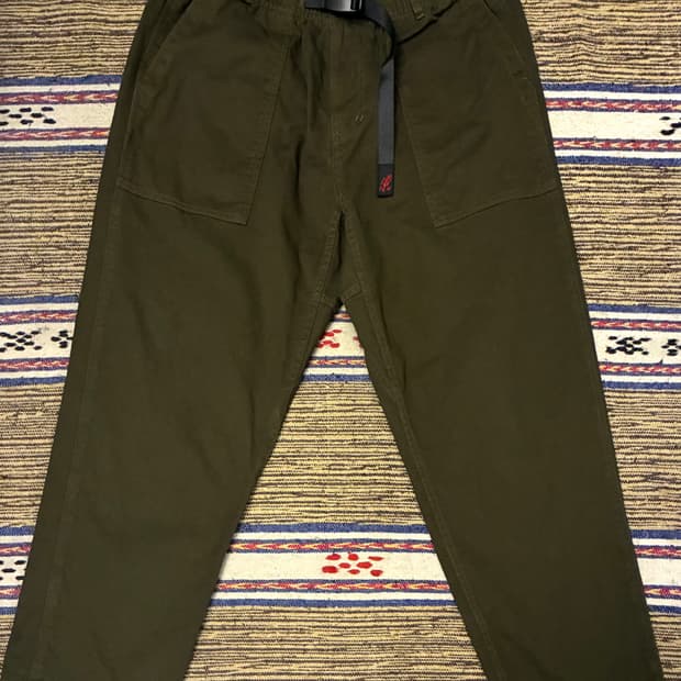 (M)그라미치 퍼티그 루즈 테이퍼드 팬츠 올리브 카키