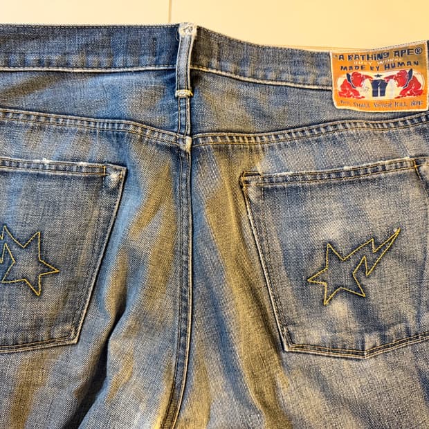 베이프 스타 OG 니고 데님 팬츠
