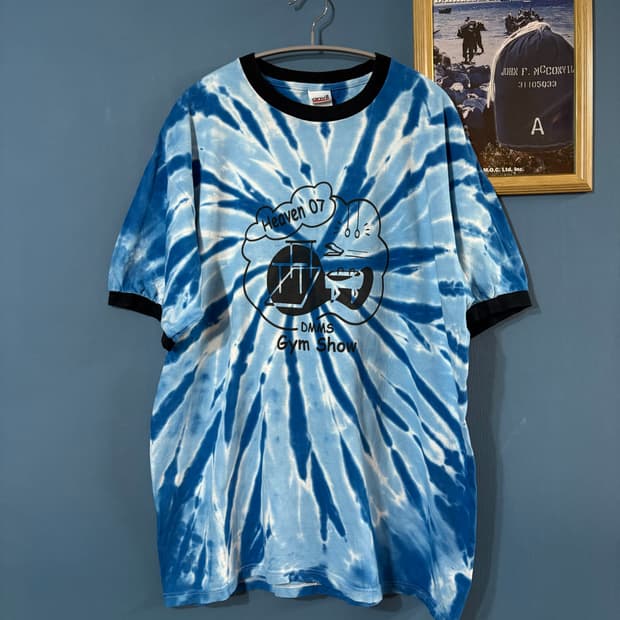 90‘s Anvil  Tie-Dye Ringer T.