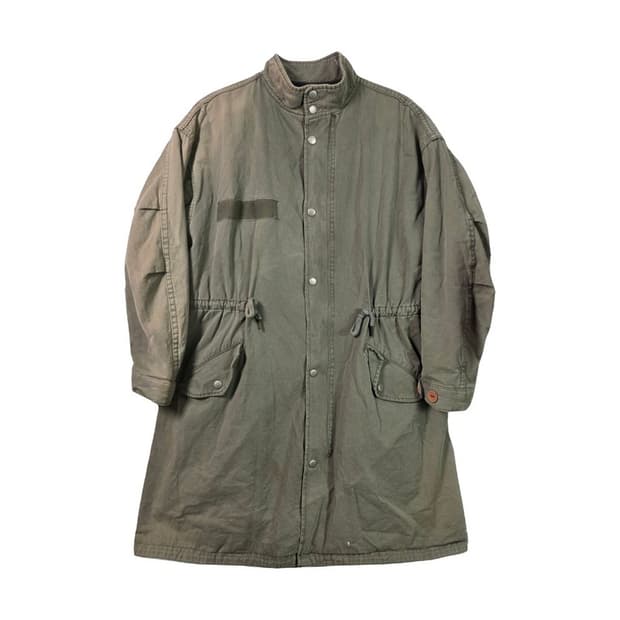 빈티지 마리아 자수 오버핏 피쉬테일 야상