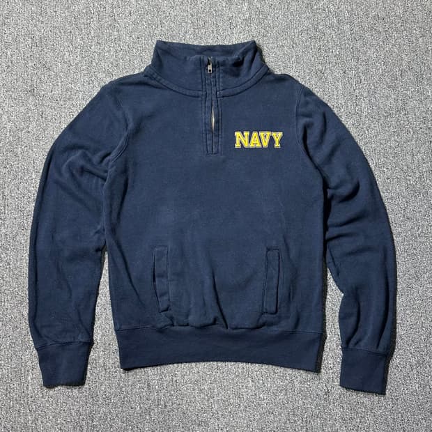 US NAVY 하프집업 맨투맨 (s/old-7785)