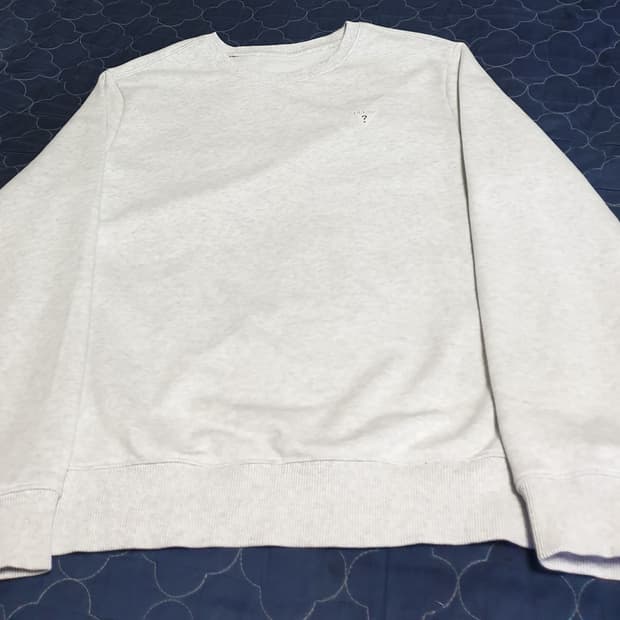 게스 시그니처로고 맨투맨 멜란지 (M)