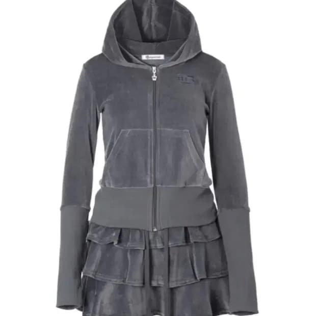 베이비메탈클럽 코튼캔디 셋업 차콜그레이 베메클 갸루 셋업