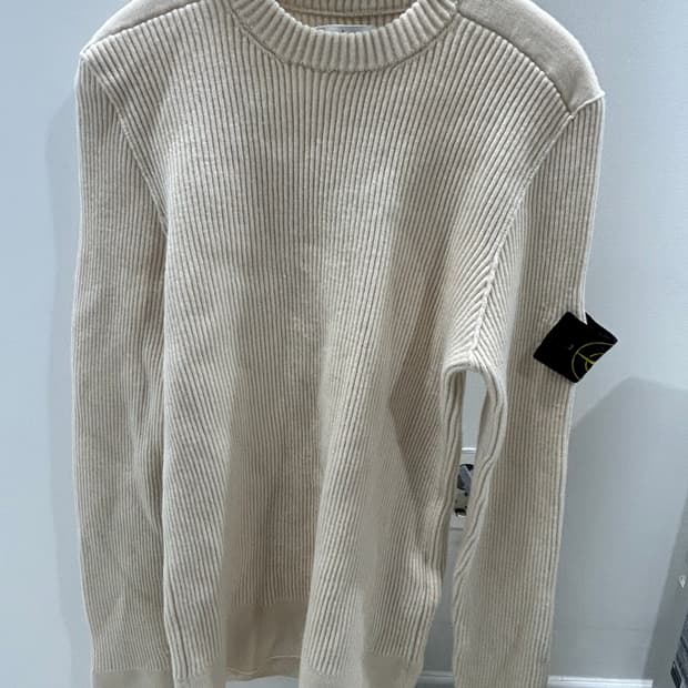 스톤아일랜드 아이보리 울니트