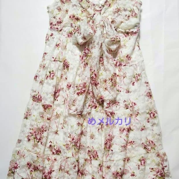 Liz lisa 리즈리사 일본 빈티지 히메갸루 핀터깔 플로럴 원피스