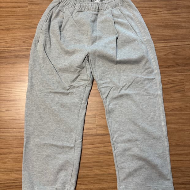 미착용 자라 zara 회색 츄리닝 팬츠 와이드핏