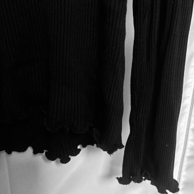 home of hai 하이 100% 실크 롱슬리브 탑