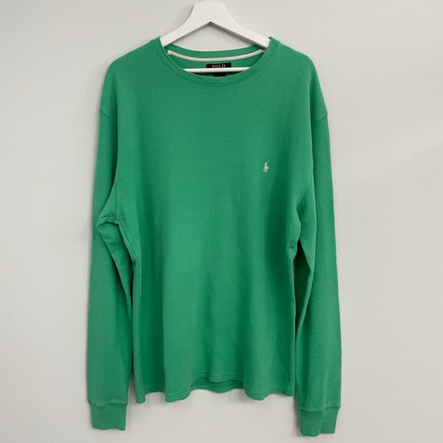 [XL] 폴로랄프로렌 와플 코튼 니트 롱슬리브