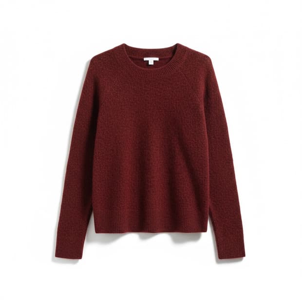 Cos 라운드넥 니트 스웨터 버건디 XS