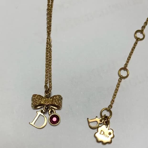 디올 빈티지 리본 큐빅 목걸이 / 샤넬 반지 팔찌