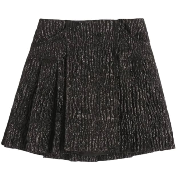 시몬로샤 타이 플리티드 킬트 블랙스커트 8