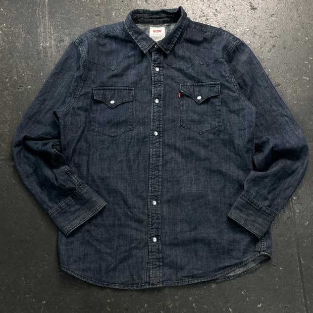 100 리바이스 웨스턴 데님 셔츠