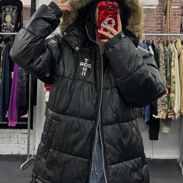 도그타운 블랙드래곤 퍼 후그 패딩