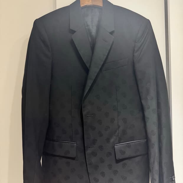 알렉산더 맥퀸 블랙 스컬 블레이저 48