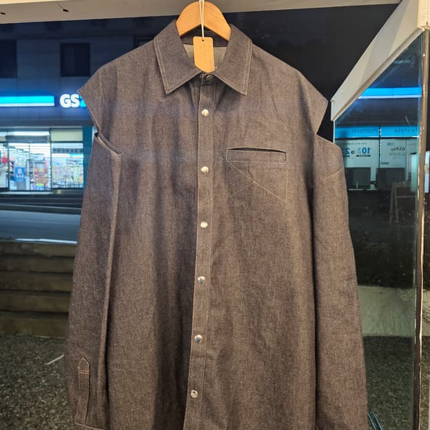 JUNNE j12 denim jacket 절개 데님자켓