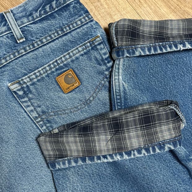 38*32) 칼하트 b172 싱글니 데님