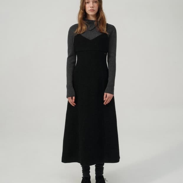 더바넷 wooly dress _black (미칙용, 새제품)