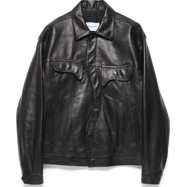 해칭룸 멜팅 트러커 램스킨 레더자켓(3)