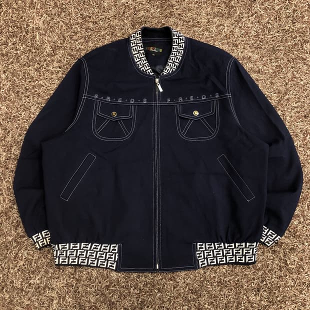 PS SPORTS 빈티지 블루종 자켓