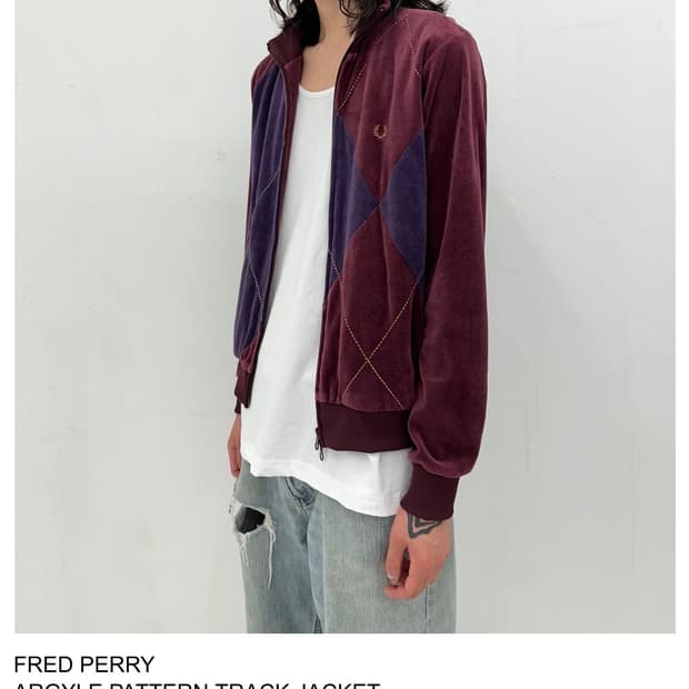 프레드페리 벨루어 트랙자켓