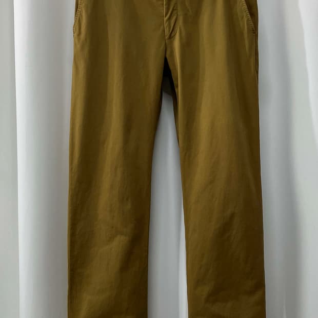 폴로 랄프로렌 탄베이지 가먼트다이 트라우저 치노 팬츠