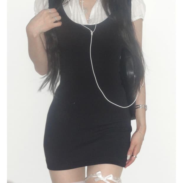 엔젤넘버 555 이터널 걸후드 드레스