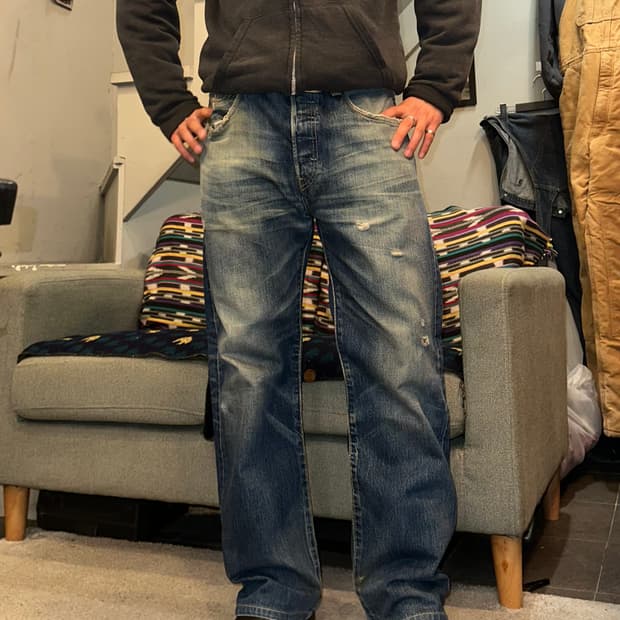 00’s Levi’s 501 Mexico denim washed pant