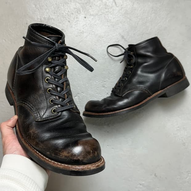 OG USA Made 레드윙 3345 블랙스미스 차심 하드에이징