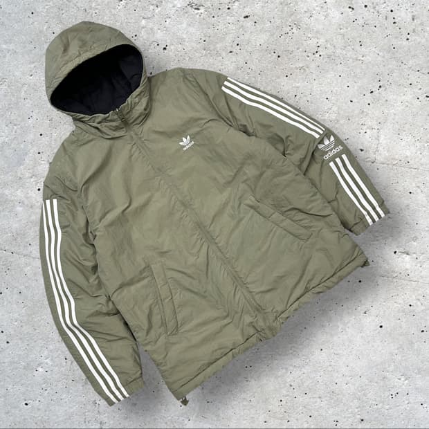 [3XL] 아디다스 락업 패티드 리버시블 후드 점퍼 A339