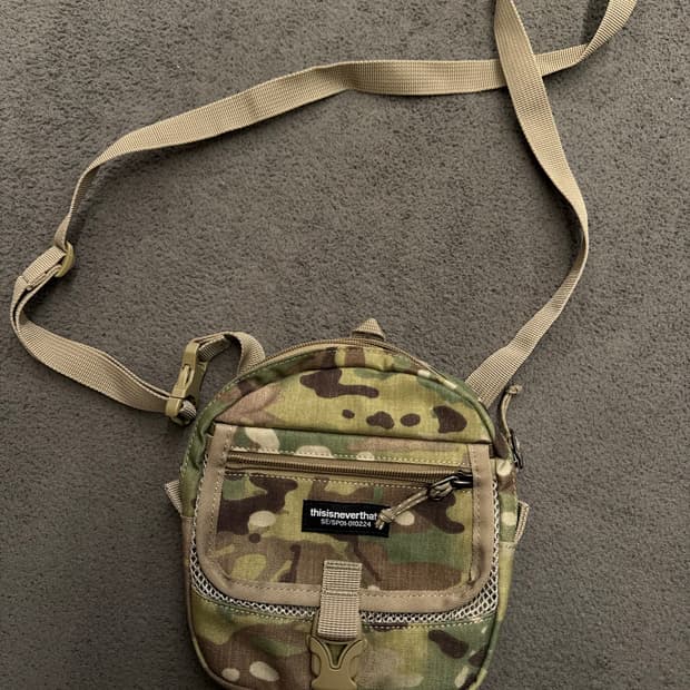 디스이즈네버댓 카모 미니 크로스백 미시착 