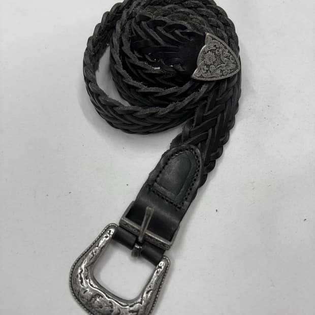 꽈베기 위빙 크롬 웨스턴 벨트