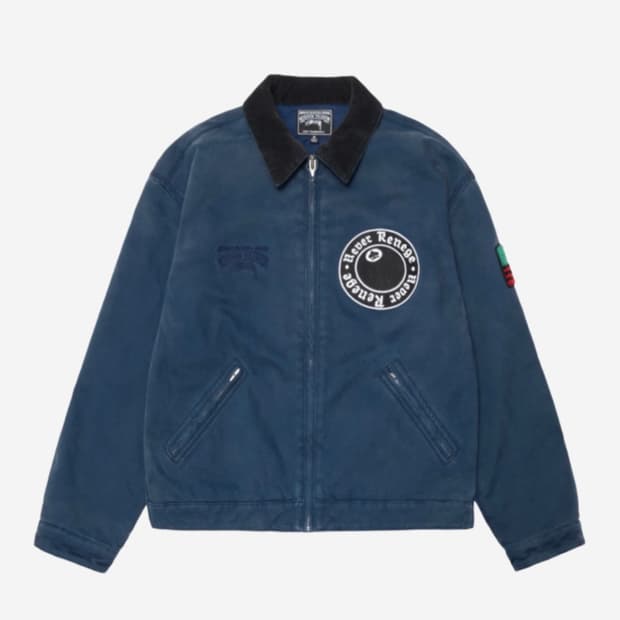 스투시 x 데님 티어스 캔버스 자켓 블루