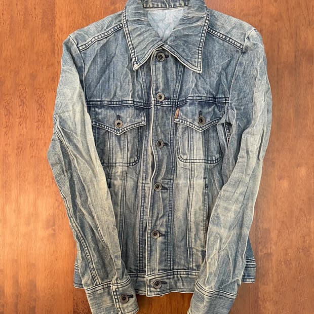 5351 주름 데님 재킷   