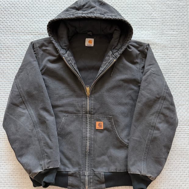 [M] 칼하트 j130 샌드스톤 덕 액티브 자켓 블랙