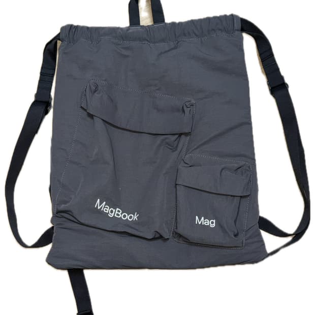 SamePaper Amateur 스트링 백팩 차콜