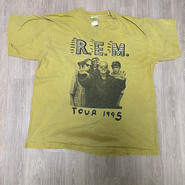 빈티지 Rem 밴드티