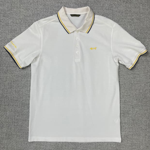 루이까스텔 화이트 반팔 카라티 100