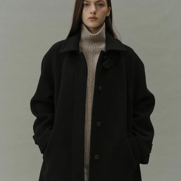 블랭크공삼 캐시미어 울 발마칸코트