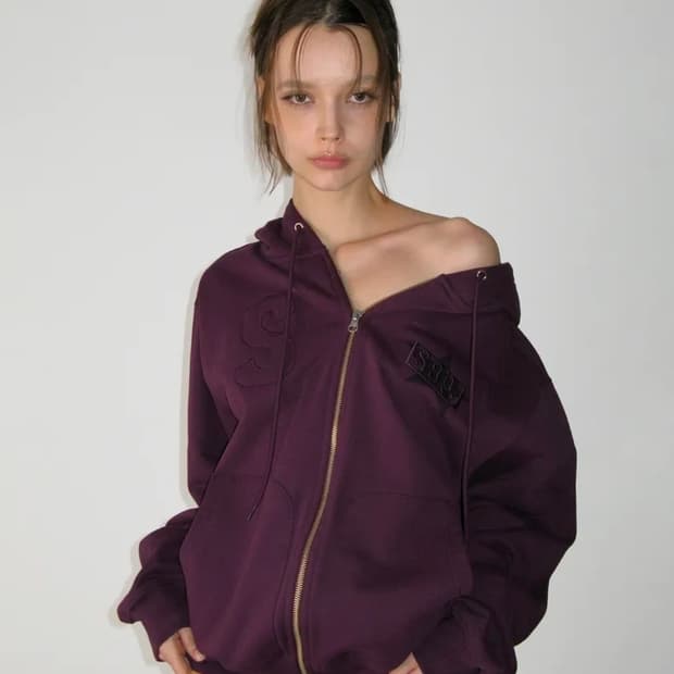 썬번프로젝트 로고패치 후드집업