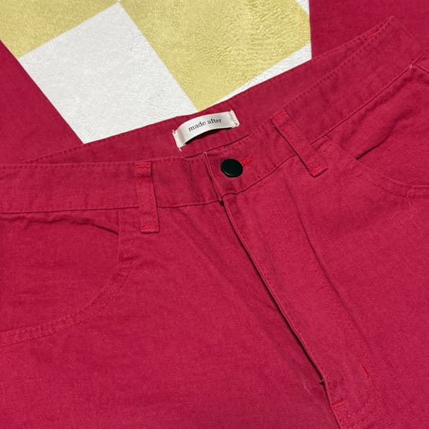 애프터먼데이 레드팬츠 2사이즈 (25-27)