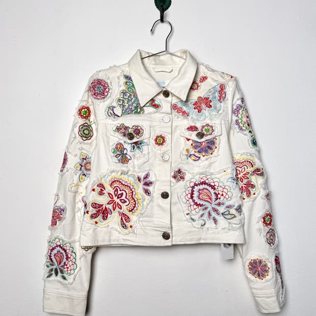 ESCADA 컷오프 페이즐리 데님 자켓 (MADE IN ITALY)
